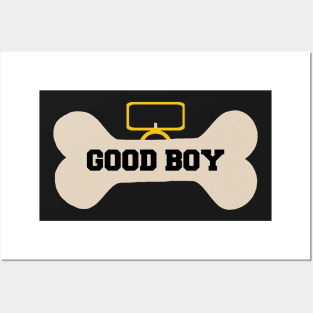 good boy bone collar Posters and Art